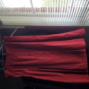 Madewell Red Skirt, size 14